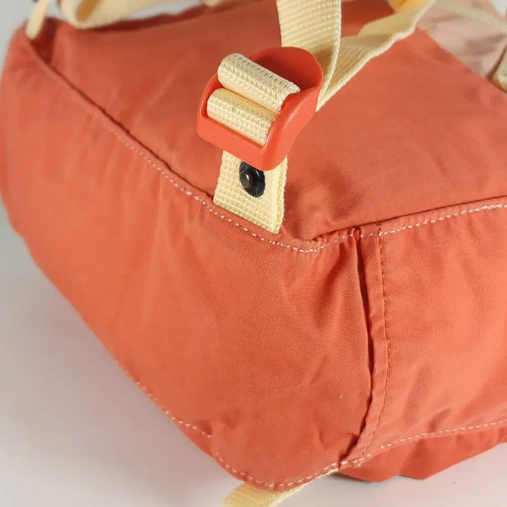 Fjallraven Kanken Art 23616 Mini Orange /pink Nylon Swedish Daypack Backpack